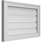 Ekena Millwork Vertical Surface Mount PVC Gable Vent: Functional, w/ 2"W x 1-1/2"P Brickmould Frame, 24"W x 16"H GVPVE24X1602SF - alternate 2